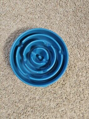 Slow Feed Pet Bowl - Bright Teal